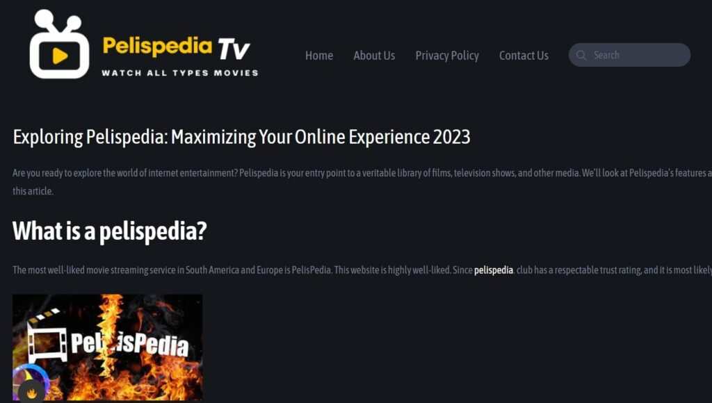 Main Features Of Pelispedia